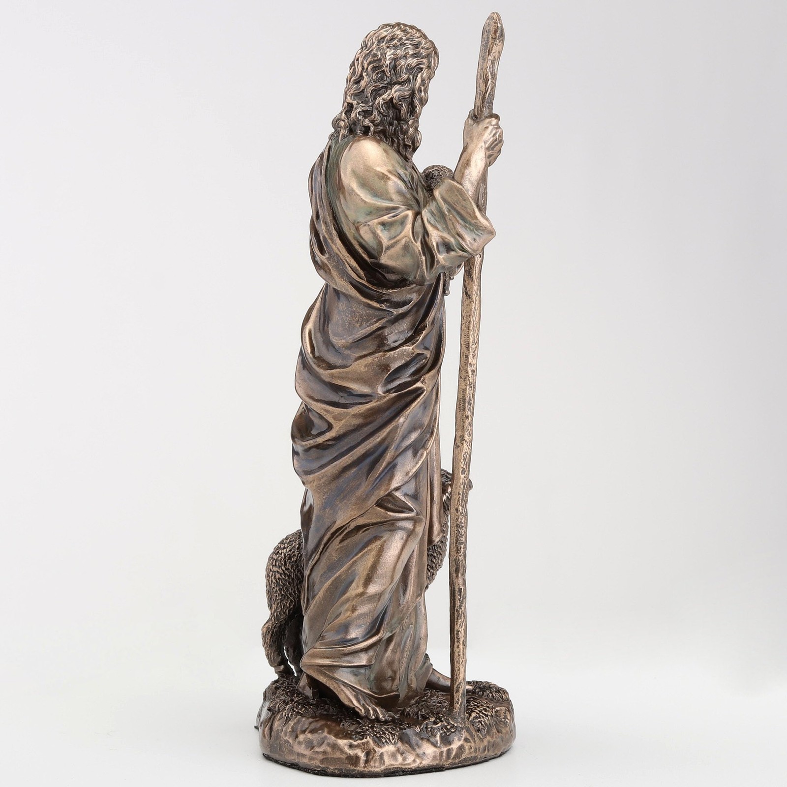 Veronese Design 6 1/4 Inch Jesus The Good Shepherd Cold Cast Resin