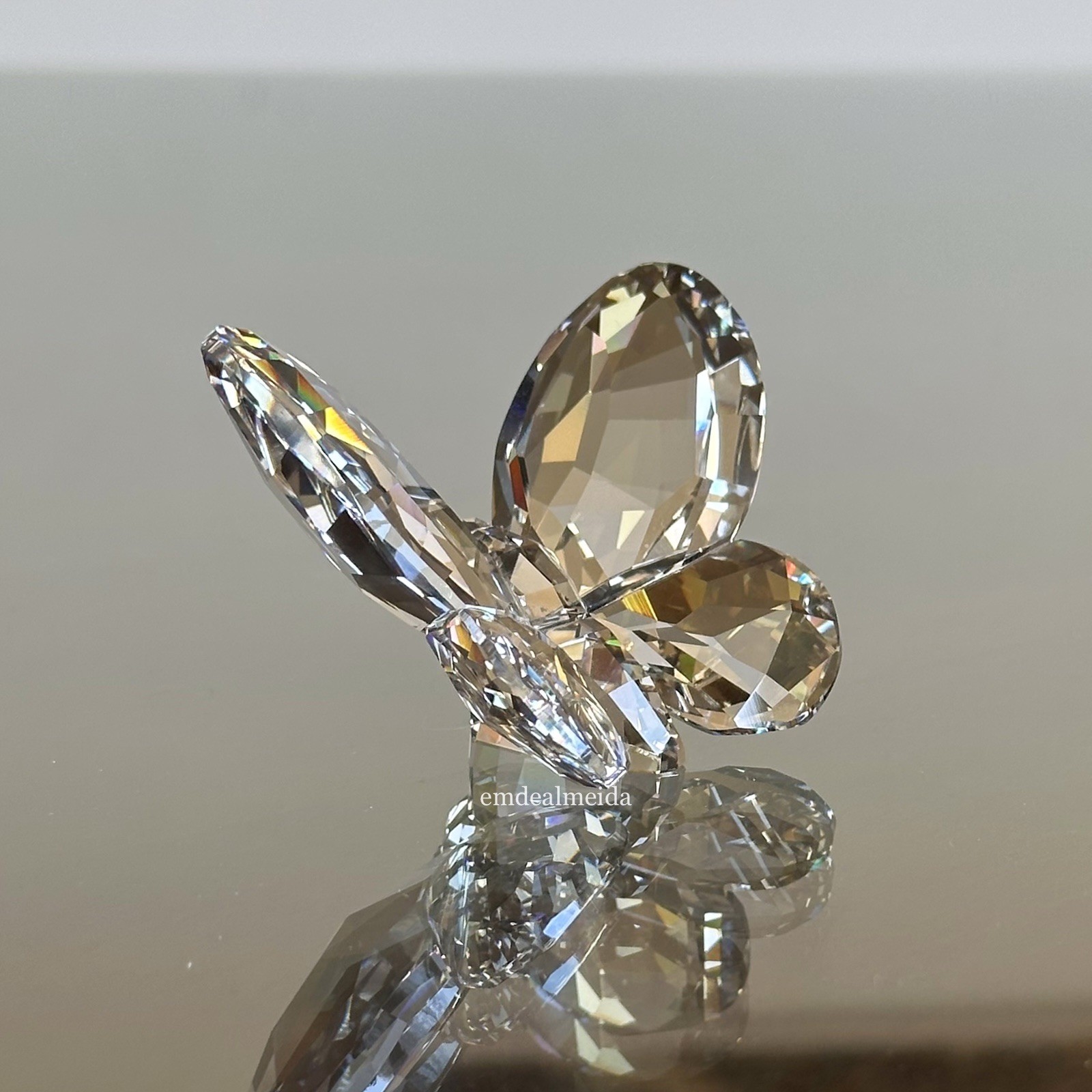 Swarovski Crystal Silver Shade Brilliant Butterfly Light Grey Gray 953051