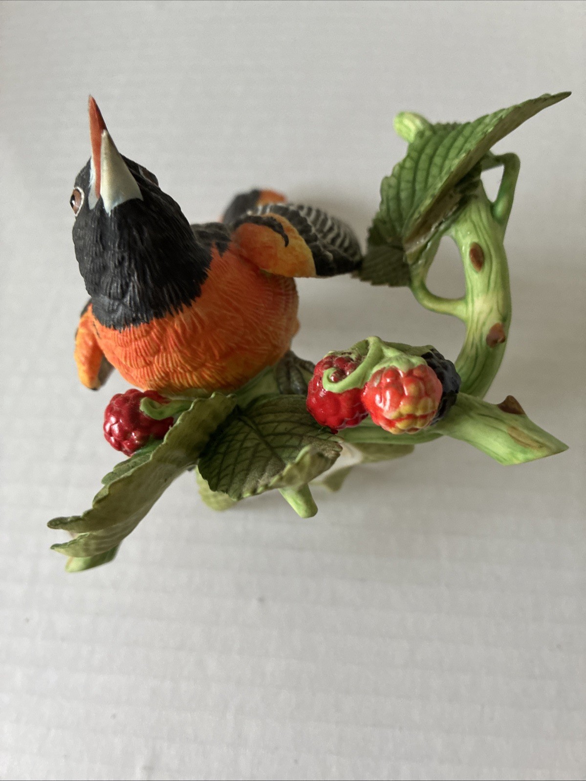 Vtg 1990 Lenox Baltimore Oriole Fine Porcelain Garden Birds Figurine