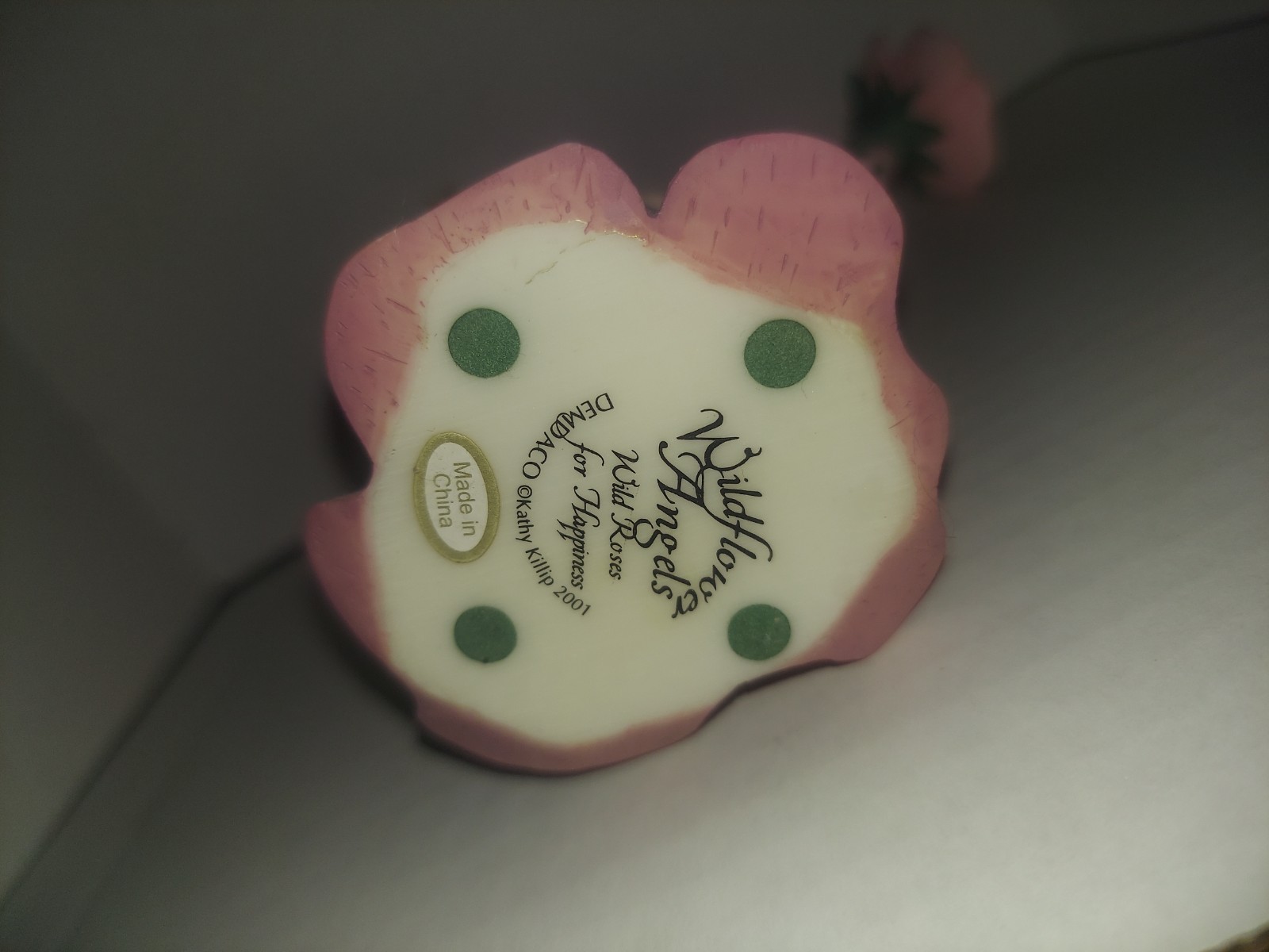 Kathy Killip 2001 “Wildflower Angels” Demdaco Wild Roses for Happiness Figurine