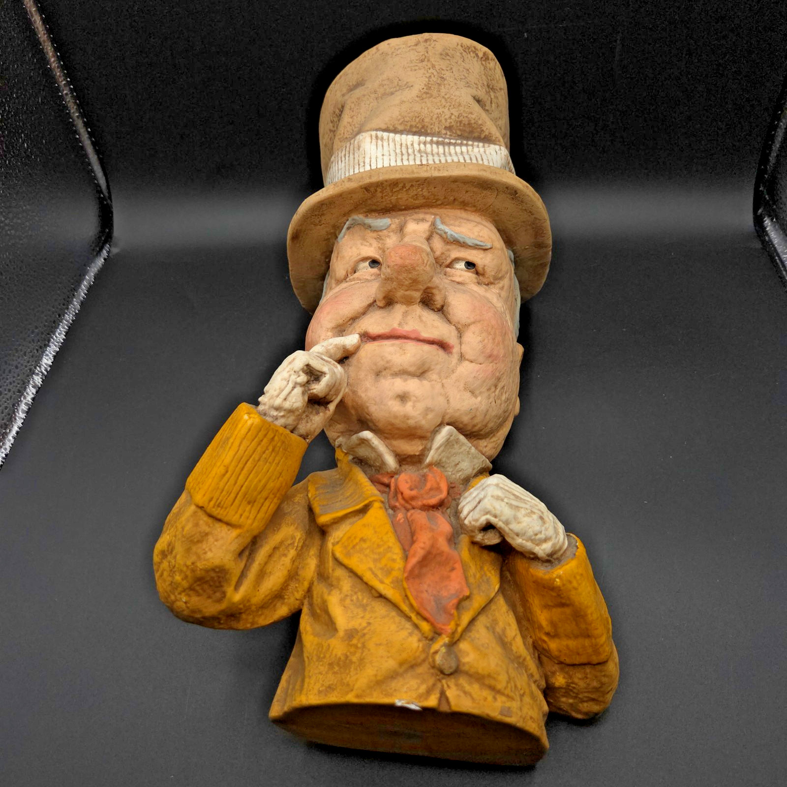 1972 Prelude Creations W.C. Fields Caricature Statue Wall Hanging