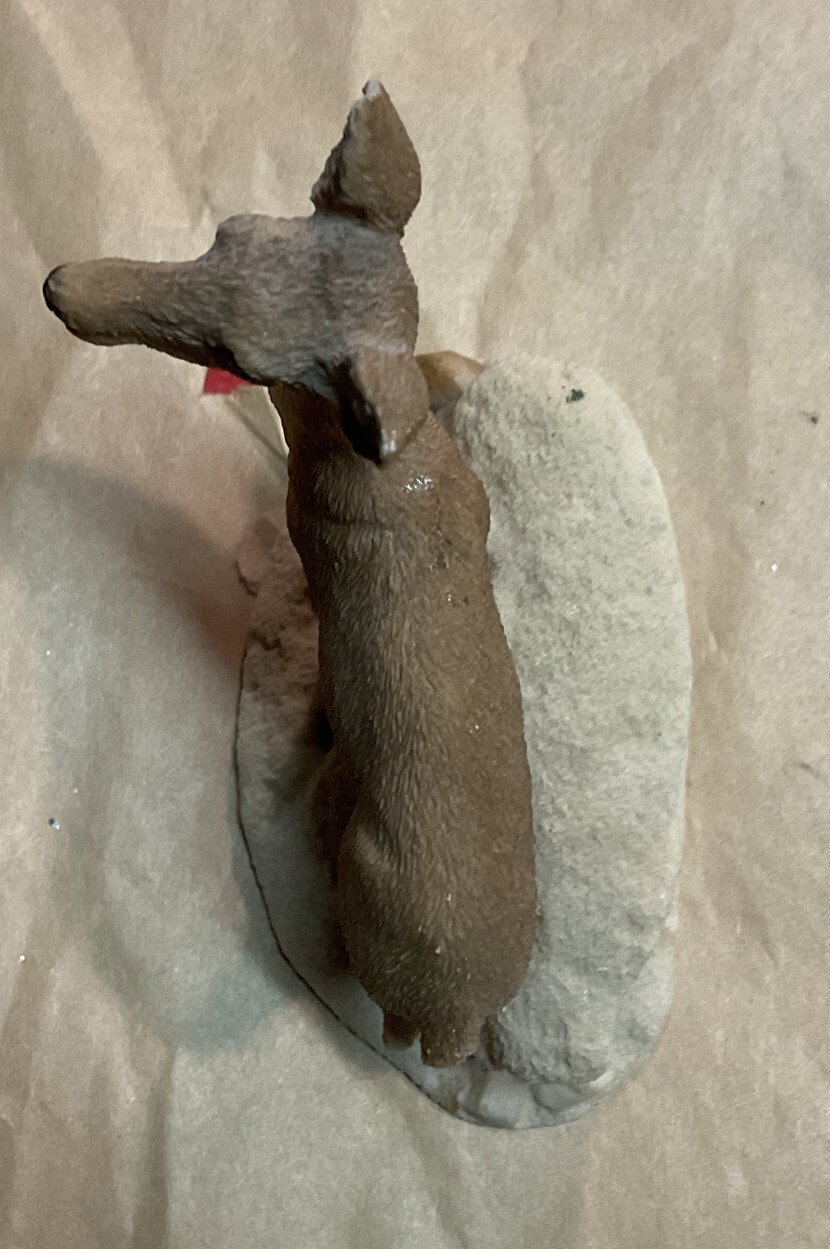 vintage white tail deer DOE figurines #SC-699 made in U.S.A