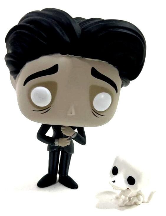 Funko Figurines VICTOR & SCRAPS from “Corpse Bride” 4″ Plastic Freestanding VGC