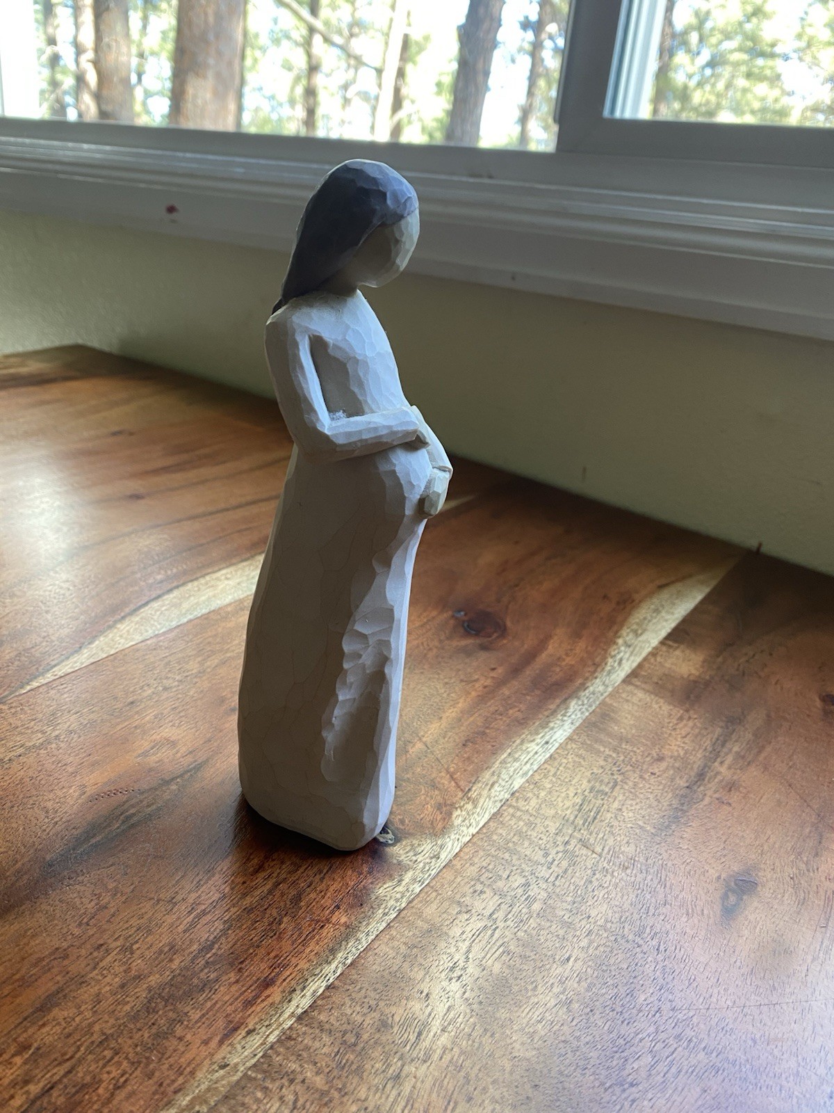 Demdaco Willow Tree “Cherish” Pregnant Figurine 2002 By Susan Lordi 8.25″ Tall