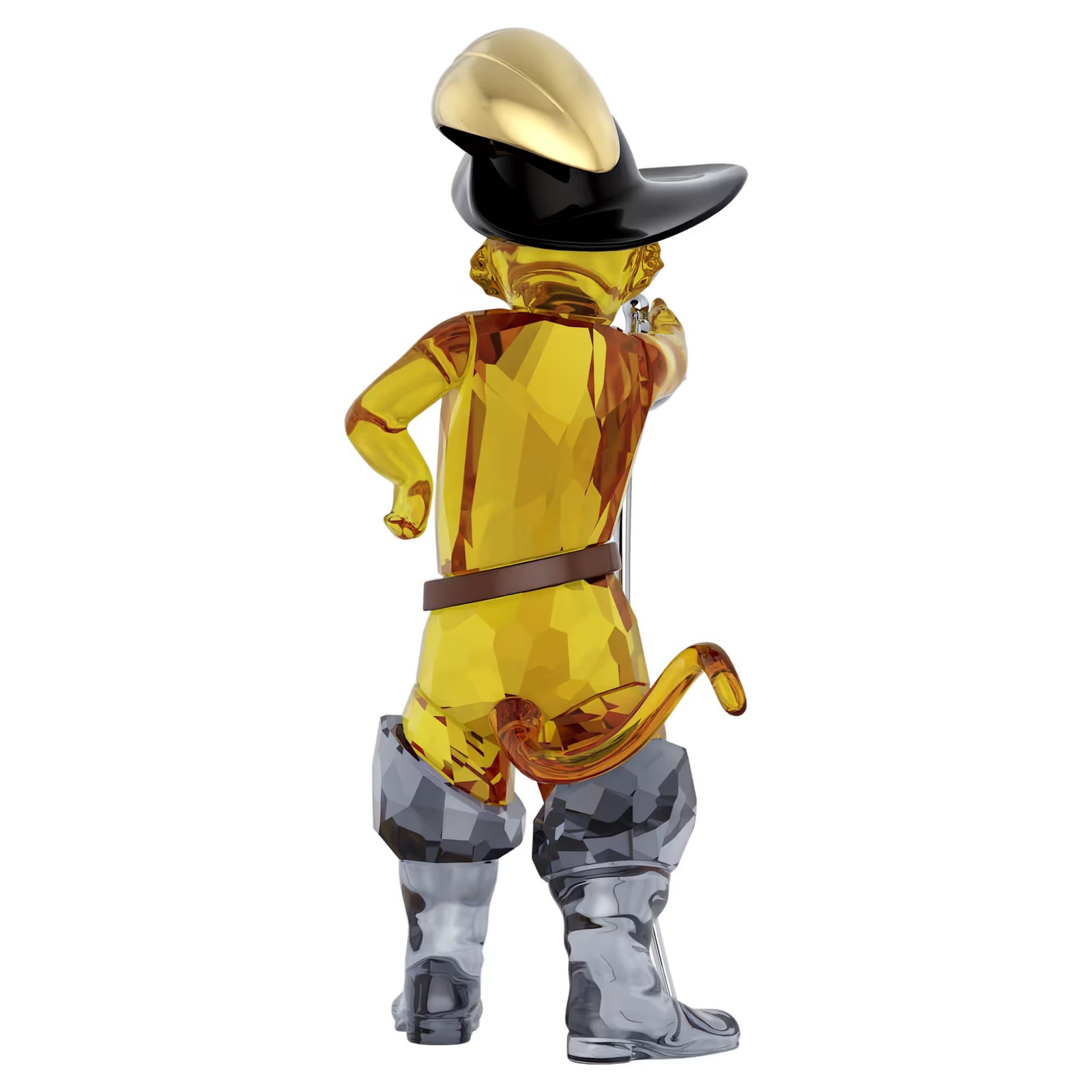 Swarovski Crystal Shrek Puss in Boots Figurine Decoration, Brown, 5720460