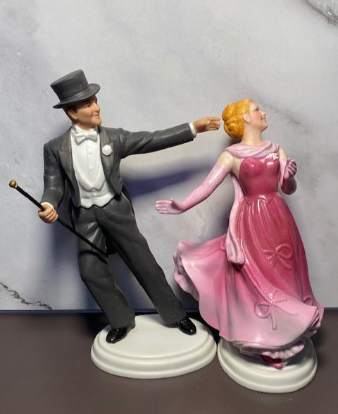 Avon Figurines Ginger Rogers and Fred Astaire Barkley’s Images of Hollywood 1984