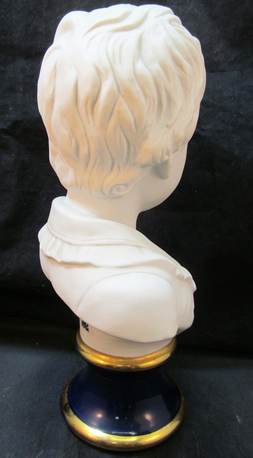 EHI VINTAGE KPM PORCELAIN BUST OF YOUNG BOY 9 1/2″ TALL