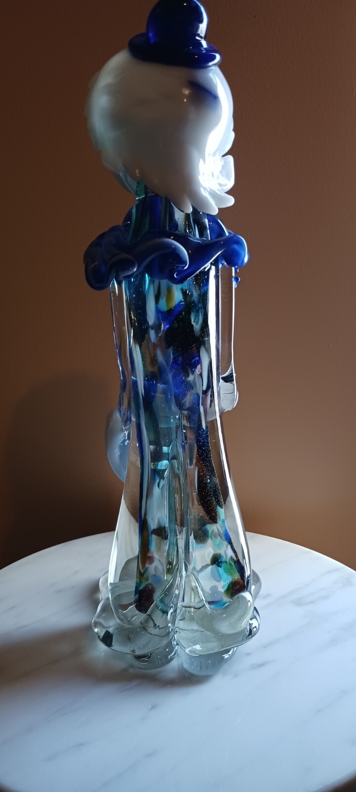 RARE FIND..LARGE VINTAGE BEAUTIFUL MURANO CLOWN 14″ TALL