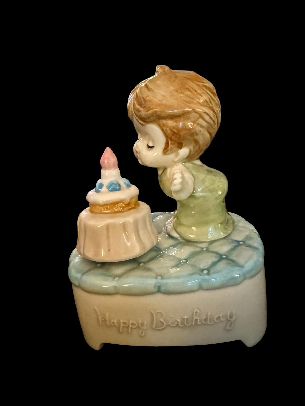 Vintage Happy Birthday MUSIC BOX Plays Happy Birthday Japan (429)
