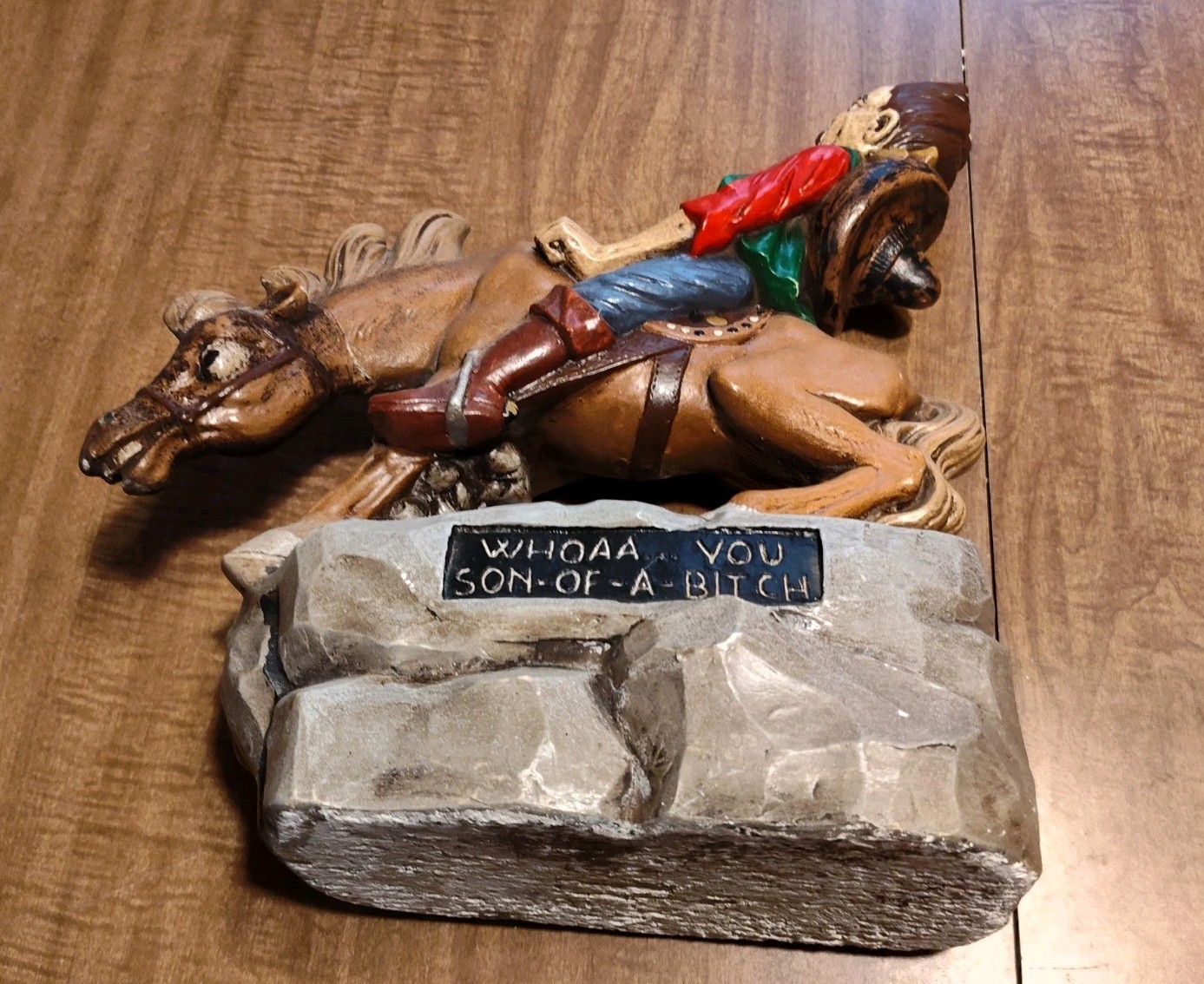1977 Continental Studios Statue Figurine Western Cowboy Whoaa You Son Of A…