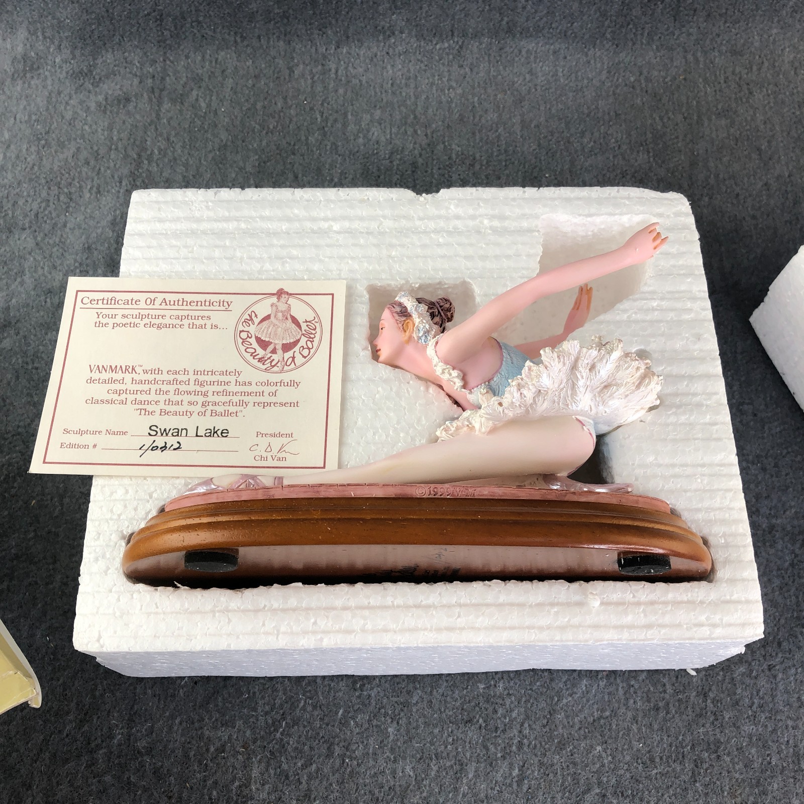 Vanmark – The Beauty of Ballet – Swan Lake – Ballerina Figurine 1995 1st Edition
