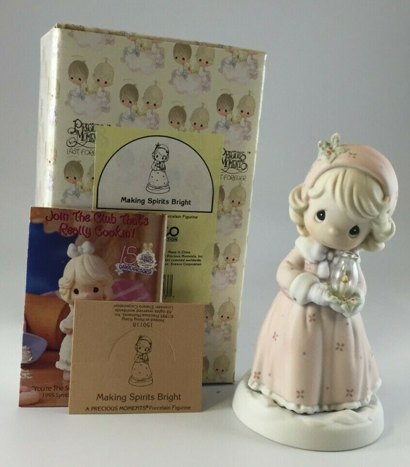 Precious Moments 1995 Making Spirits Bright 150118 Ship NEW