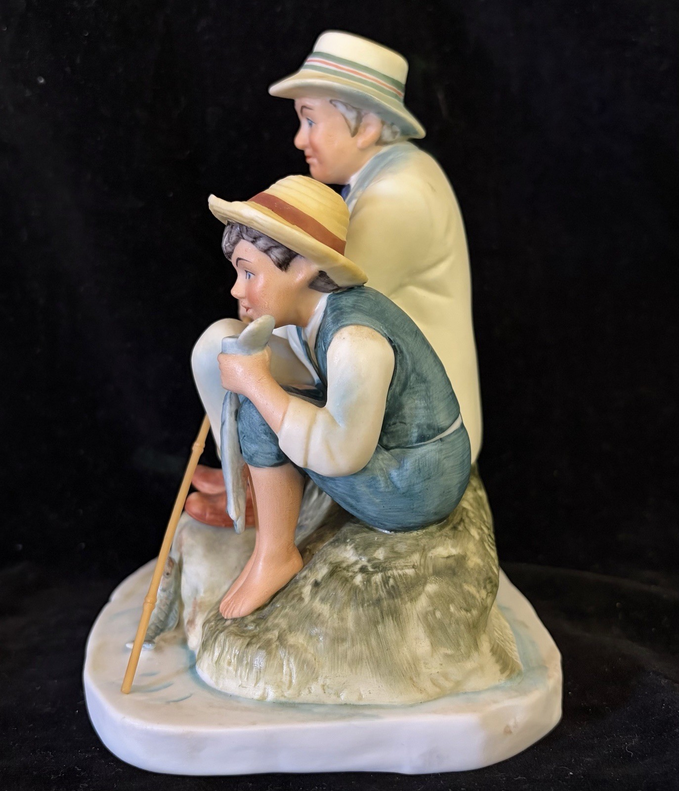 1974 Norman Rockwell Summer “Old Mill Pond” Porcelain Figurine #405