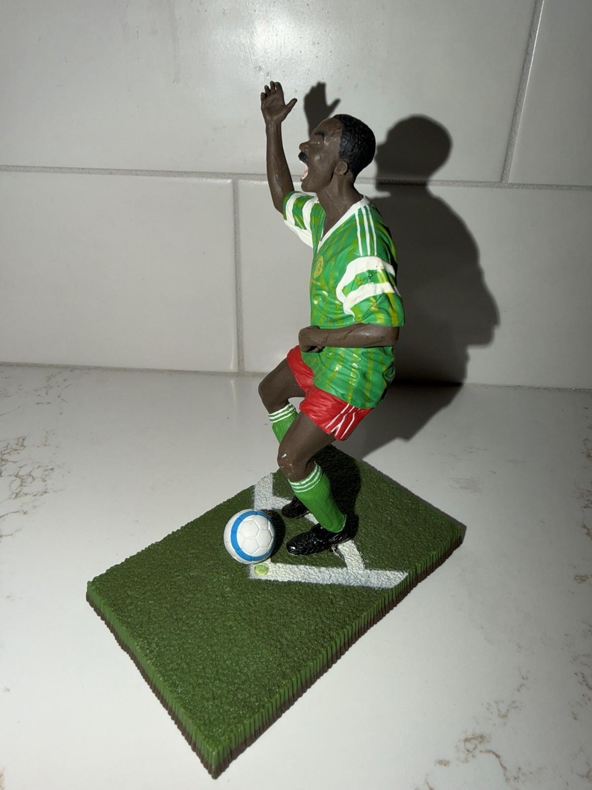 The legendary Cameroonian soccer player Roger Milla Fanatico collection, 6 inch.
