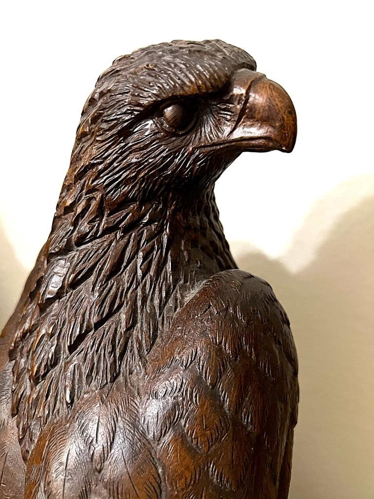 VINTAGE 1980 RED MILL MFG #901 HANDCRAFTED AMERICAN BALD EAGLE 20″X6″X6″