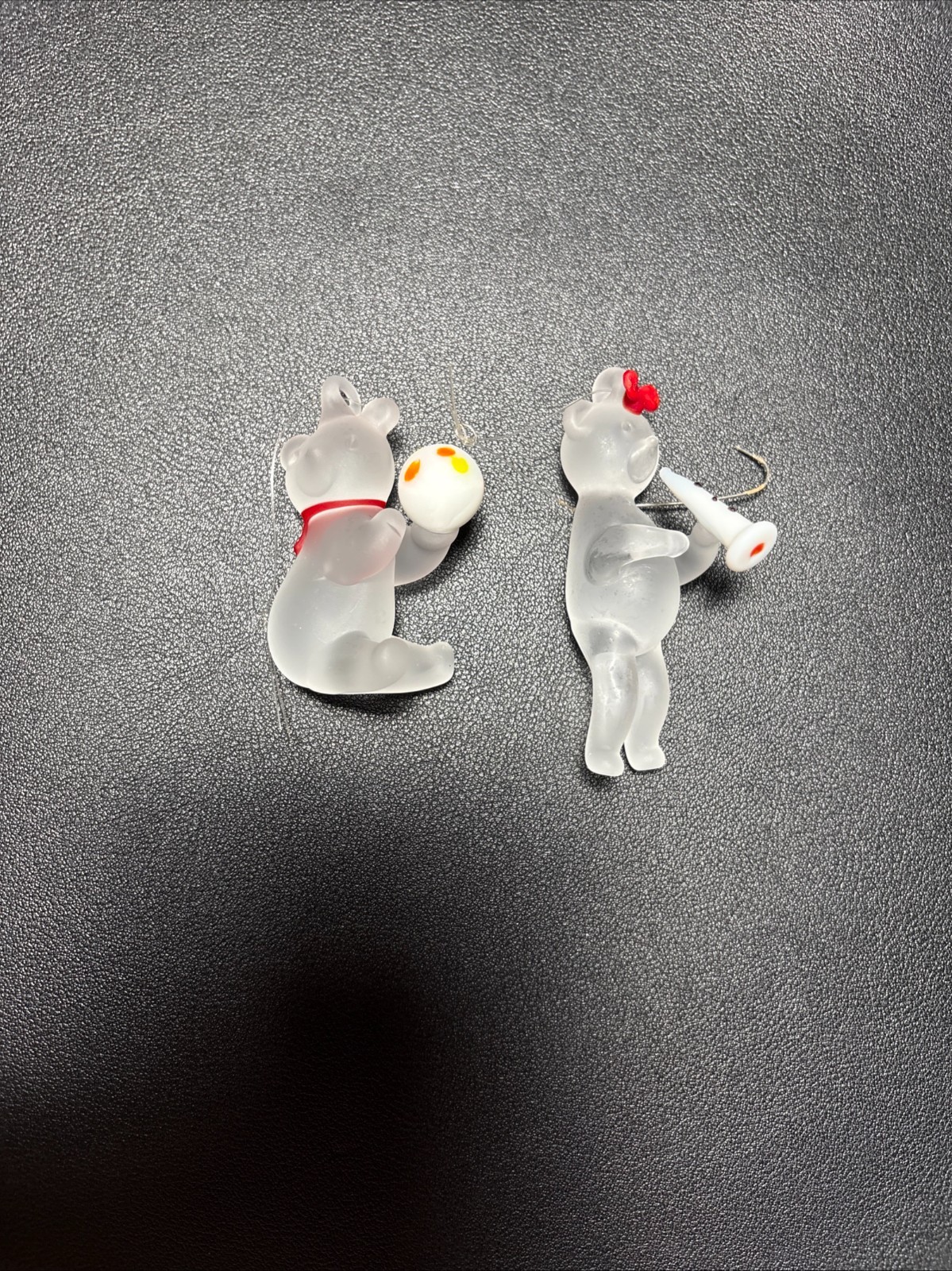 Assorted Bear Figurines Glass Crystal Porcelain Russ Goebel plus 8 pieces