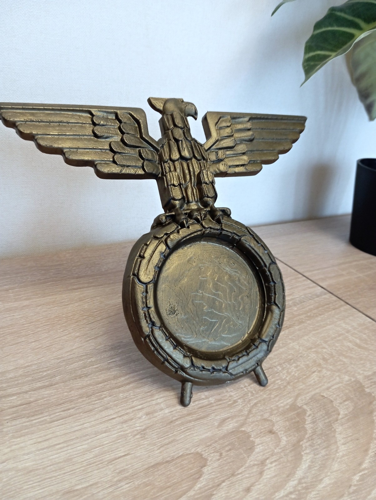 3D printed plastic replica of German eagle – early version tabletop decoration
