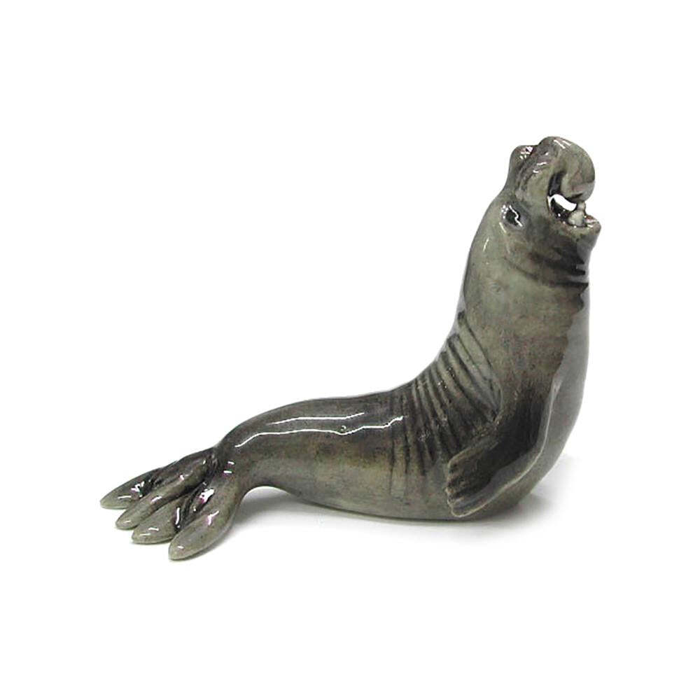 Northern Rose Seal – Elephant Seal Home Decor – Miniature Porcelain Figurine