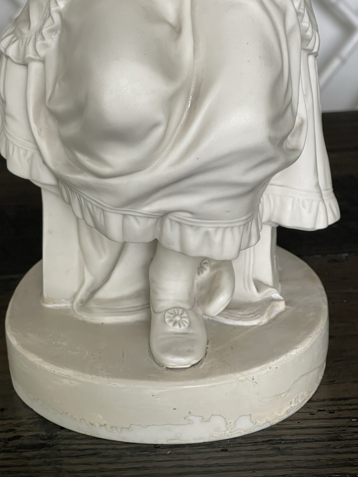 Large Bisque Porcelain Copeland Parian figure of – The Pets or Girl with Rabbit