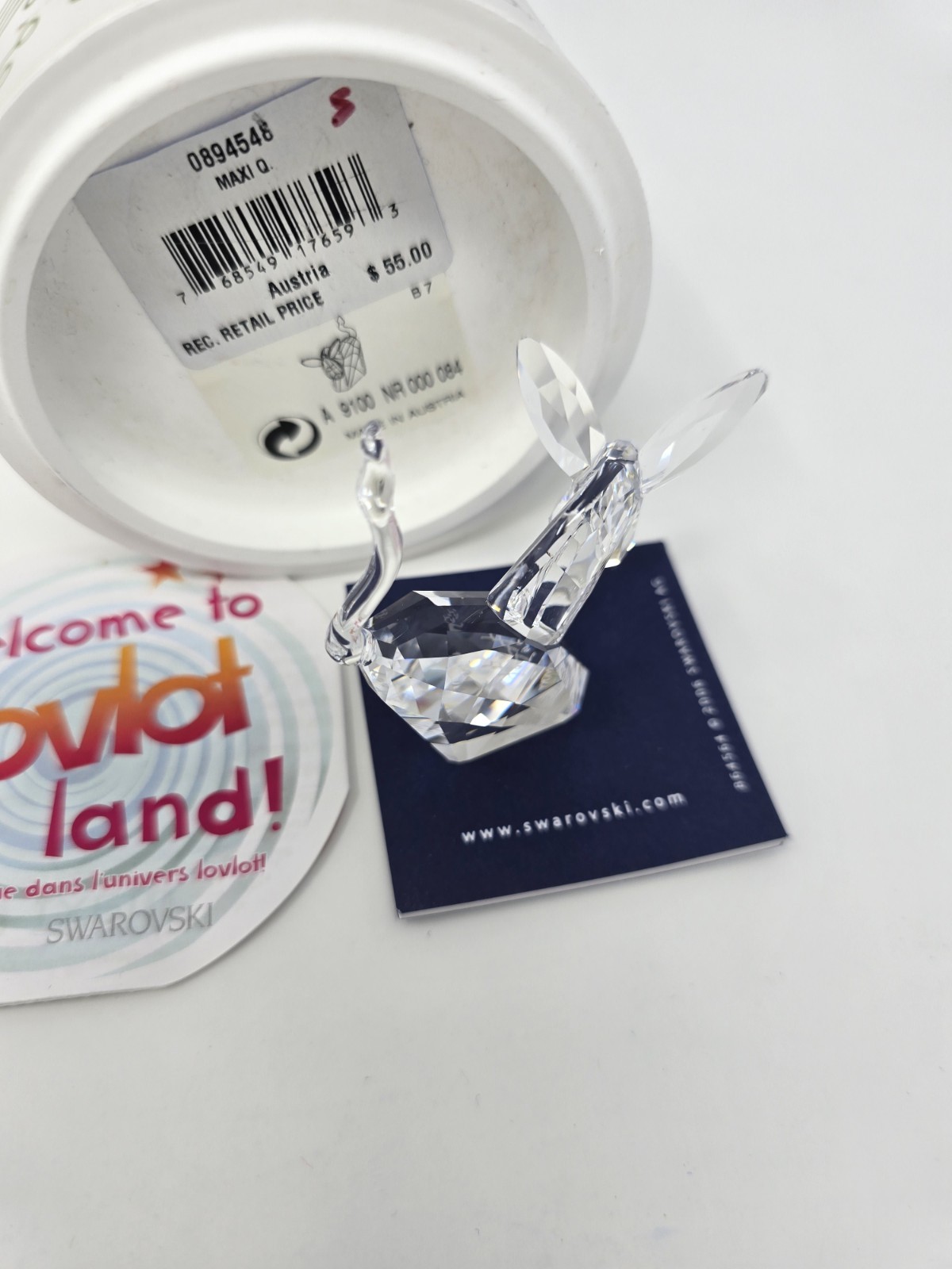 Swarovski Lovlots *RARE*—Maxi Q— Signed By The Artist Edith Mair #0894548