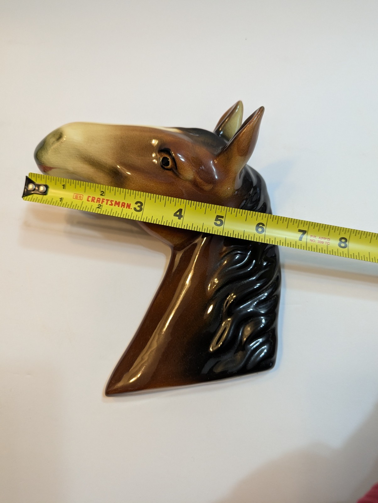 VTG Beautiful Ceramic Horse Head Wall Hanging Decor