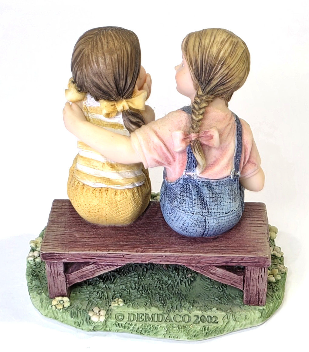 DEMDACO Expressions of Love Figurine GIRL FRIENDS Friendship Encouragement