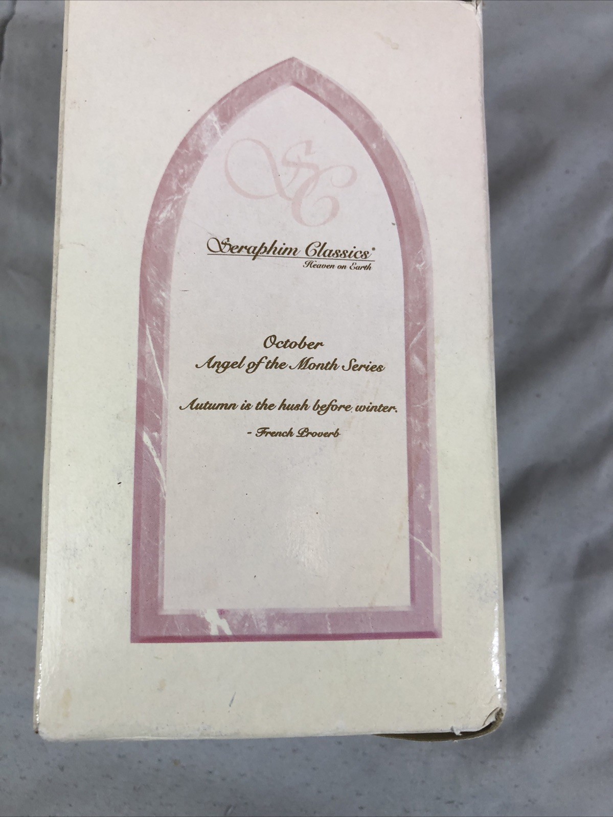 1999 ROMAN INC. SERAPHIM CLASSICS OCTOBER ANGEL OF THE MONTH SERIES #81820 COA