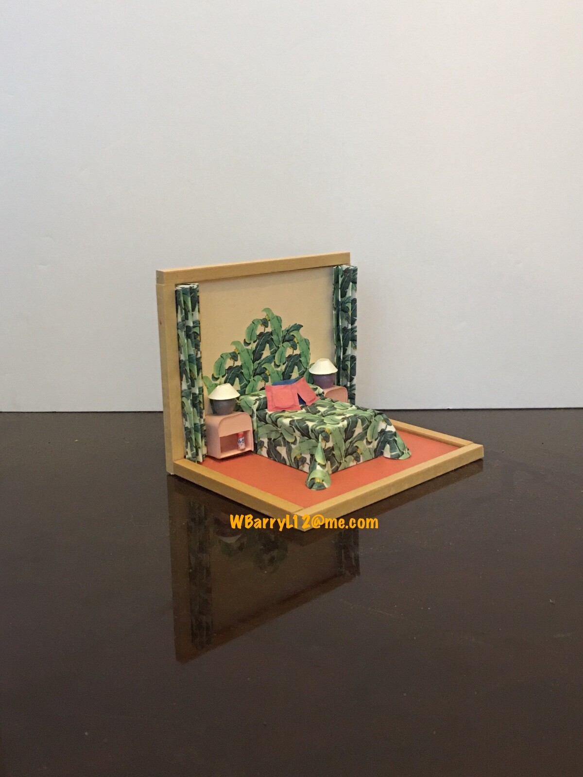 Golden Girls Inspired Hand-Crafted “Blanche’s Boudoir” Miniature Bedroom Set