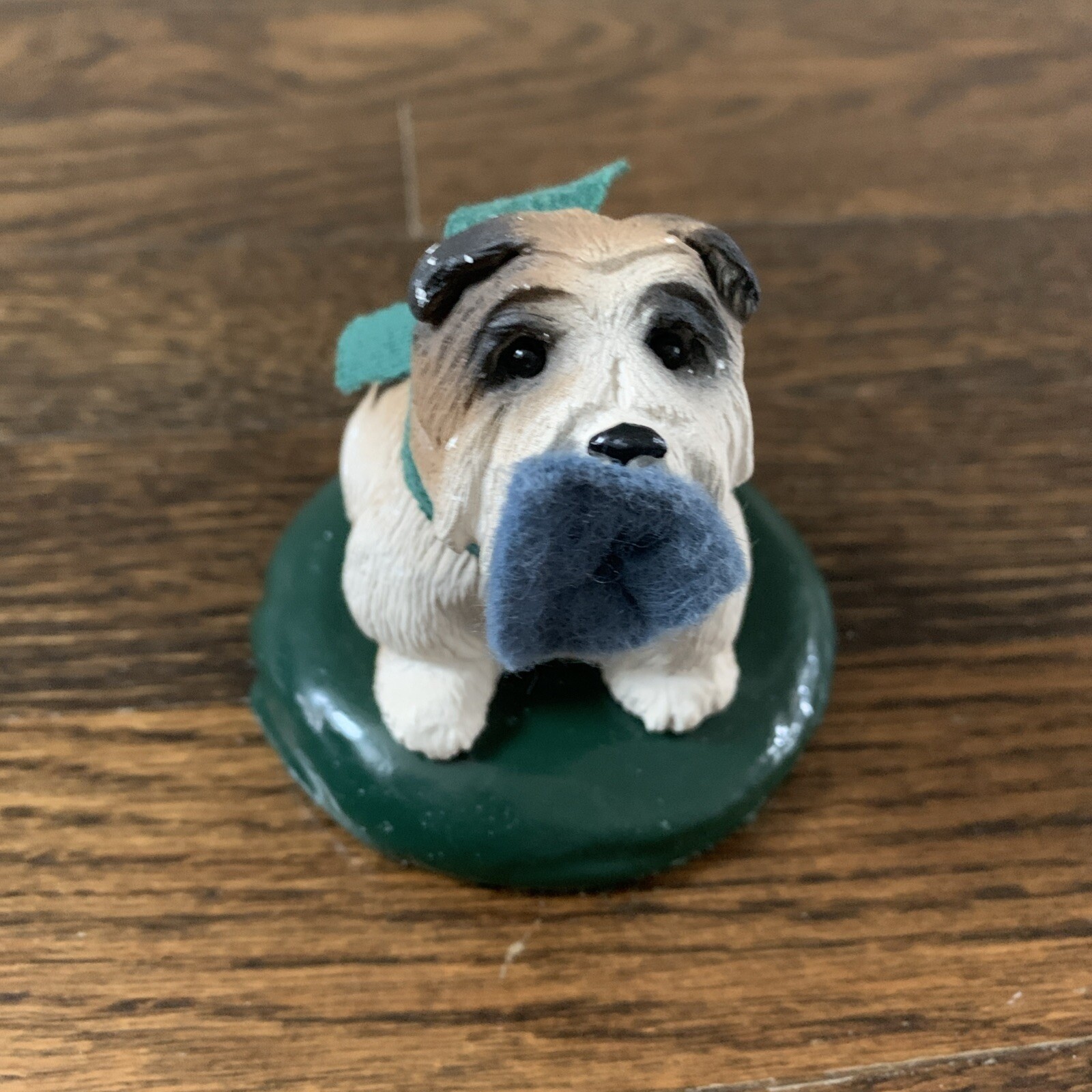 1990 Byers Choice The Carolers Dog Bulldog Christmas Figurine 4 In Vintage