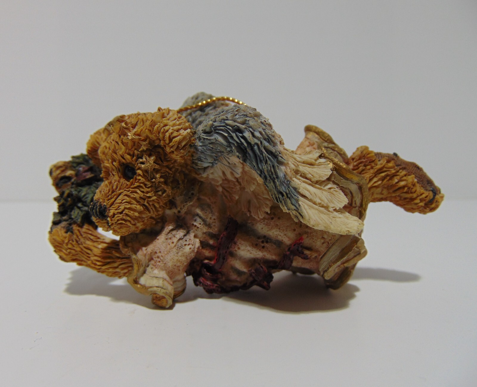 Boyds Bears Bearstone Hope The Angel Bear With Wreath Ornament