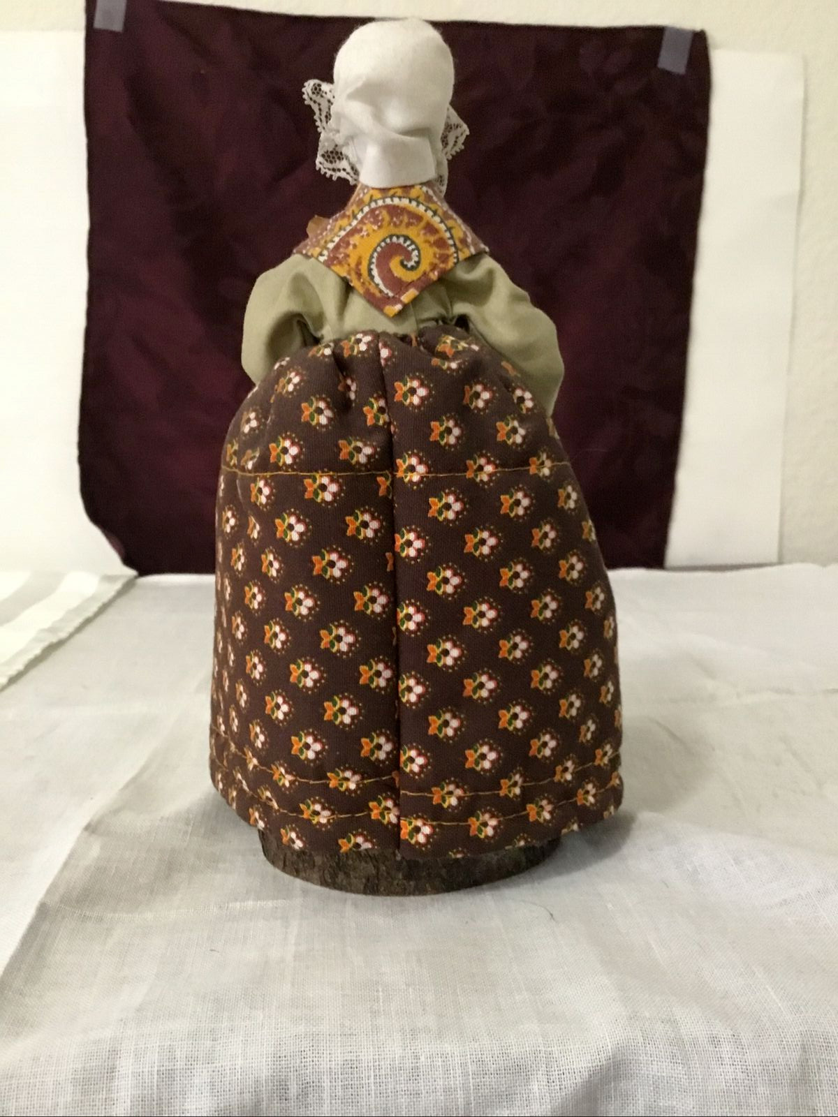 Vtg Provence Grandma Veritable Santon D’argile Syndicat Des Santonniers HandMade