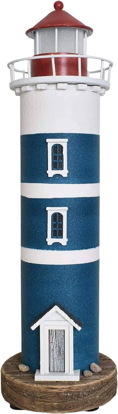 Wooden Lighthouse Decor with Light Nautical Themed Wooden Lighthouse Home Decor