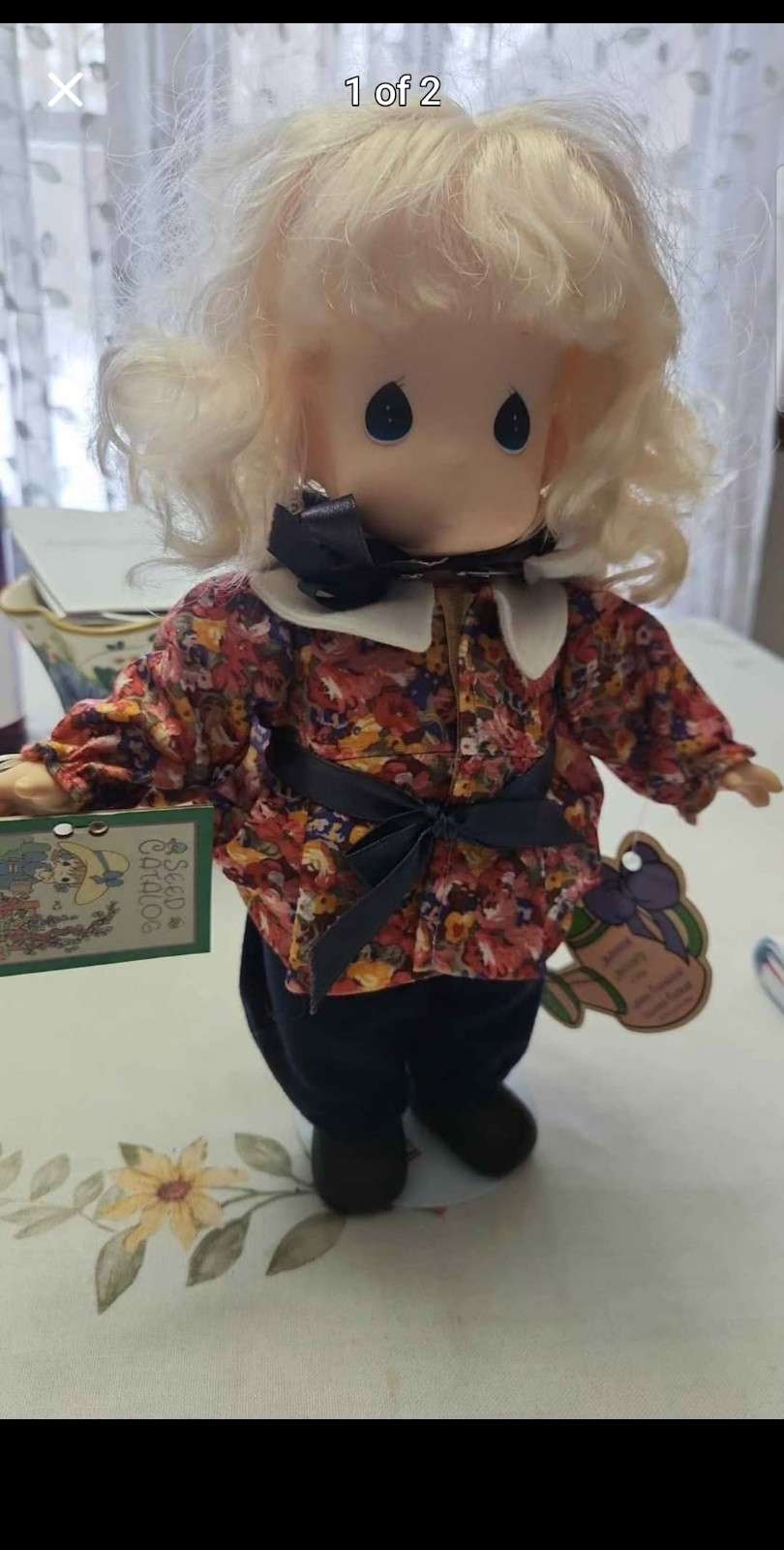 Precious Moments “Garden Of Friends” Jasmine January Doll 1st Edition 1993