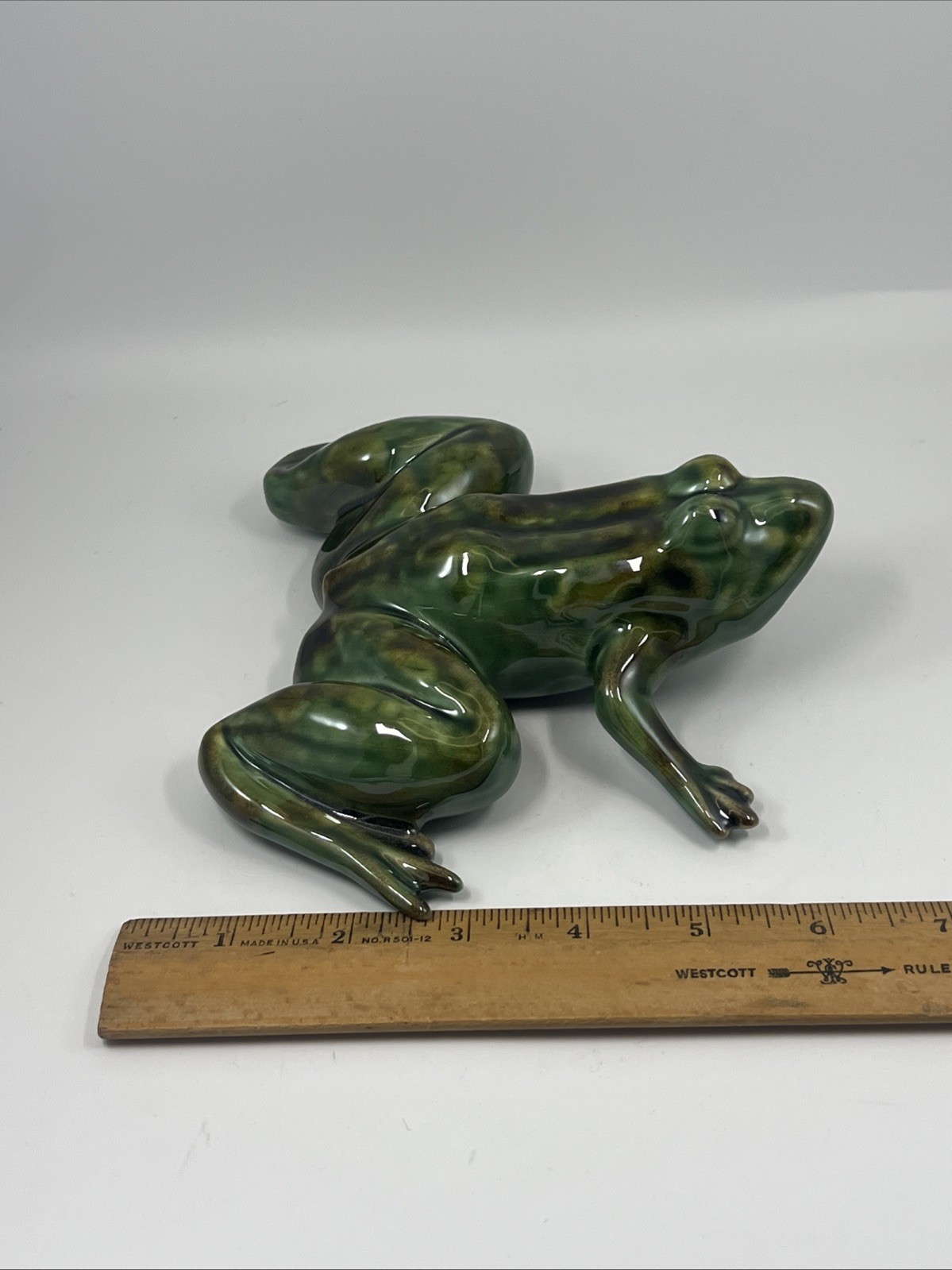 LUISA PAIXAO Portugal Ceramic Frog Realistic Hand Painted EXC