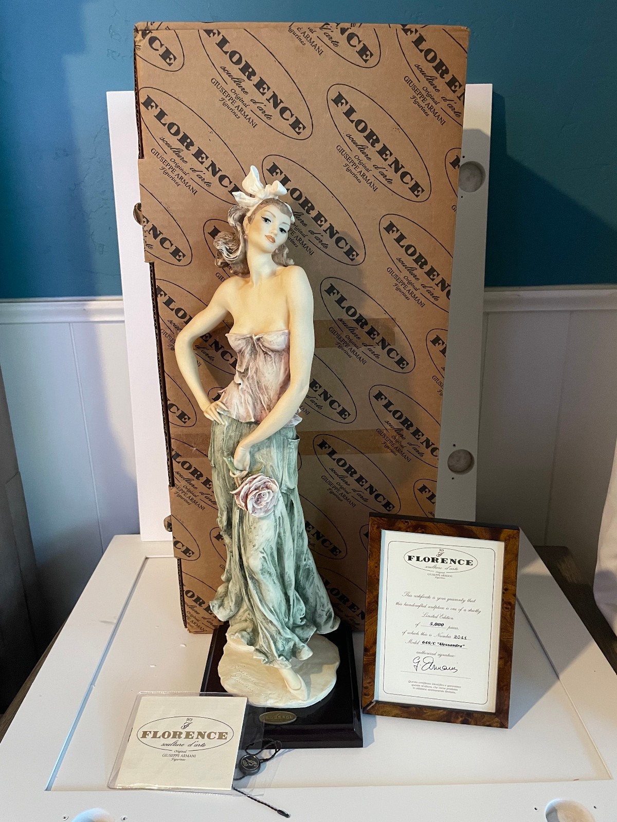 Florence by Giuseppe Armani Alessandra Limited Edition Porcelain Figurine Boxed
