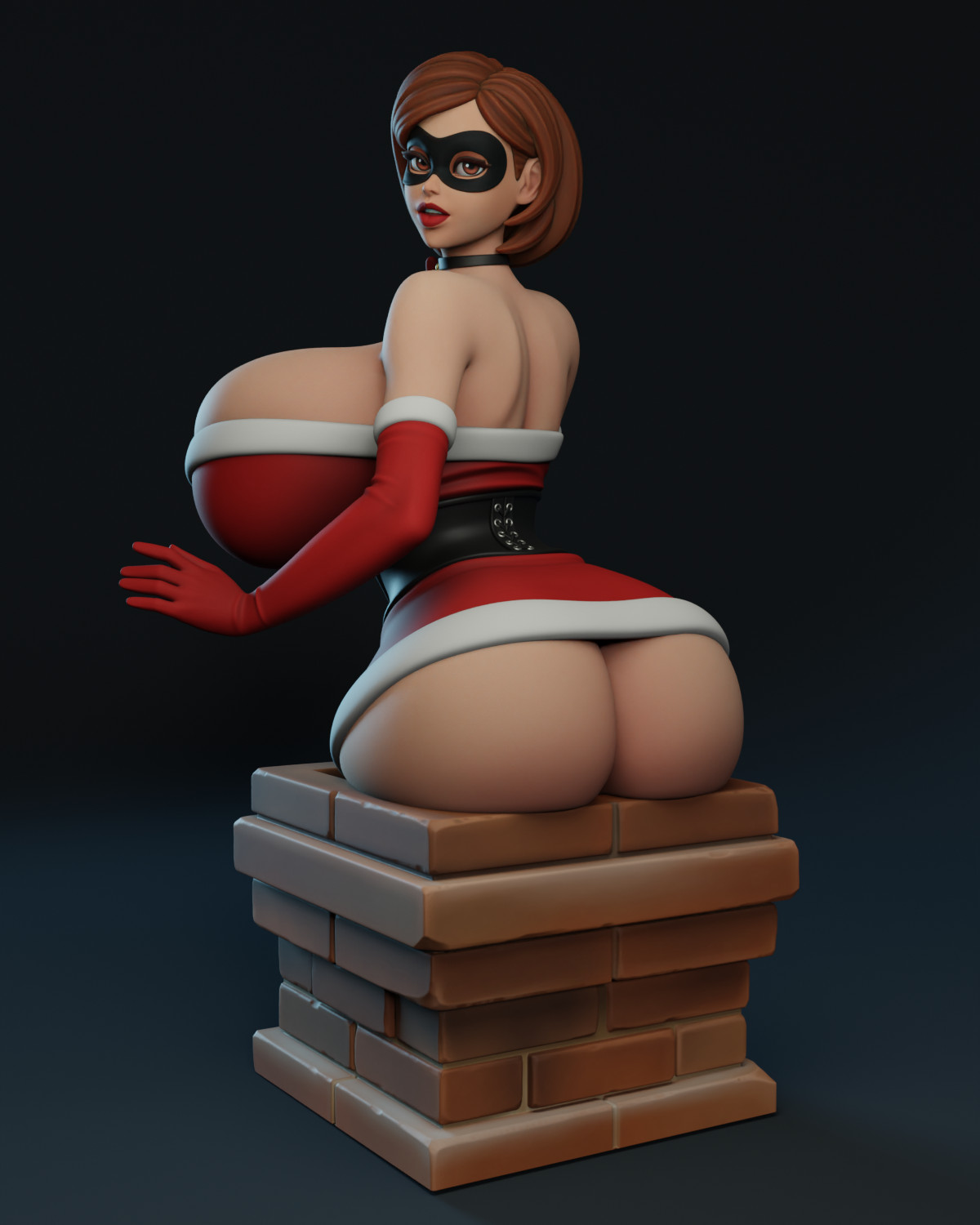 Texelion Santa Pin Up Jessica Rabbit, Velma, 2B, Elastagirl Unassembled 30 CM