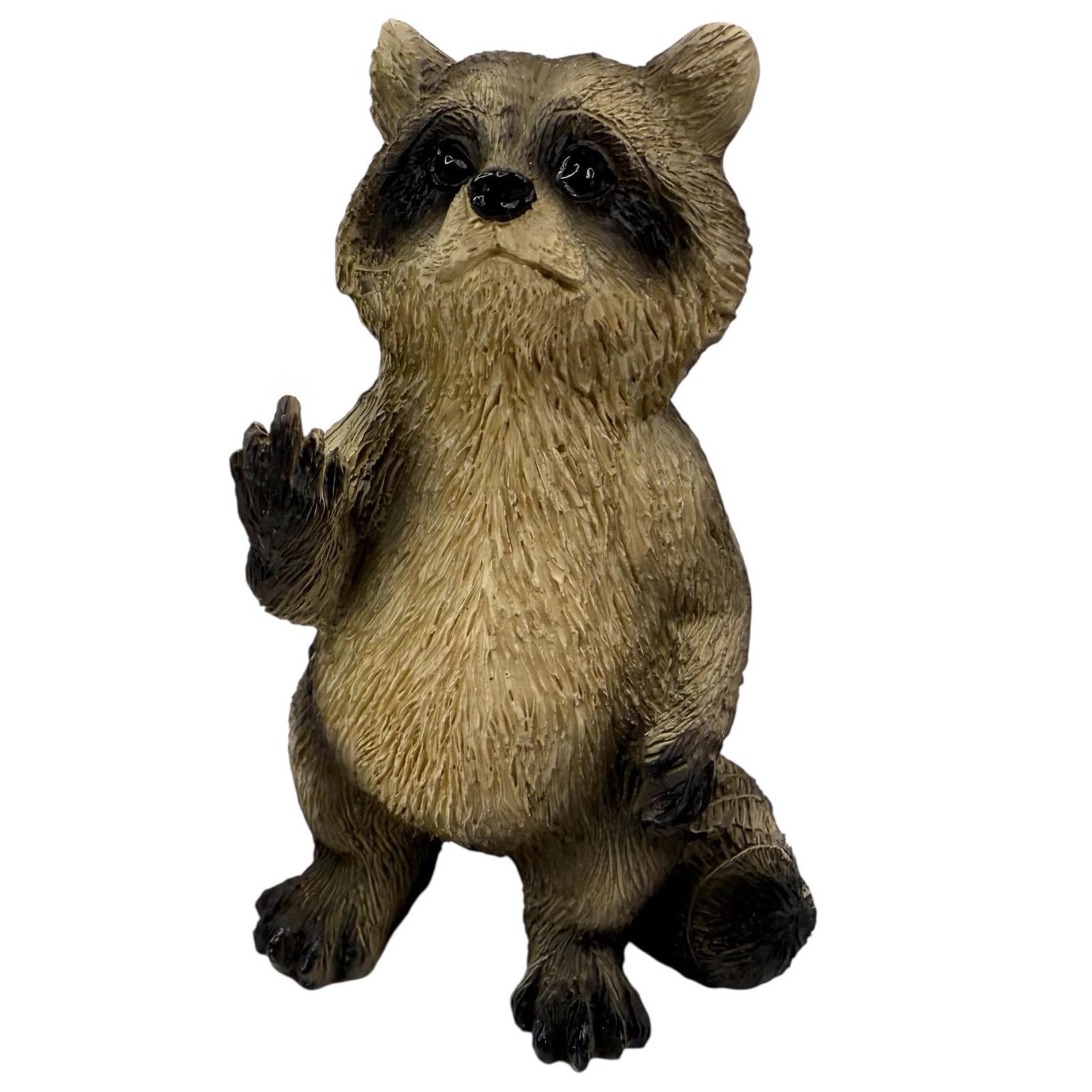 Rude Raccoon Figurine – Flipping The Bird/Giving The Middle Finger Whimsical …