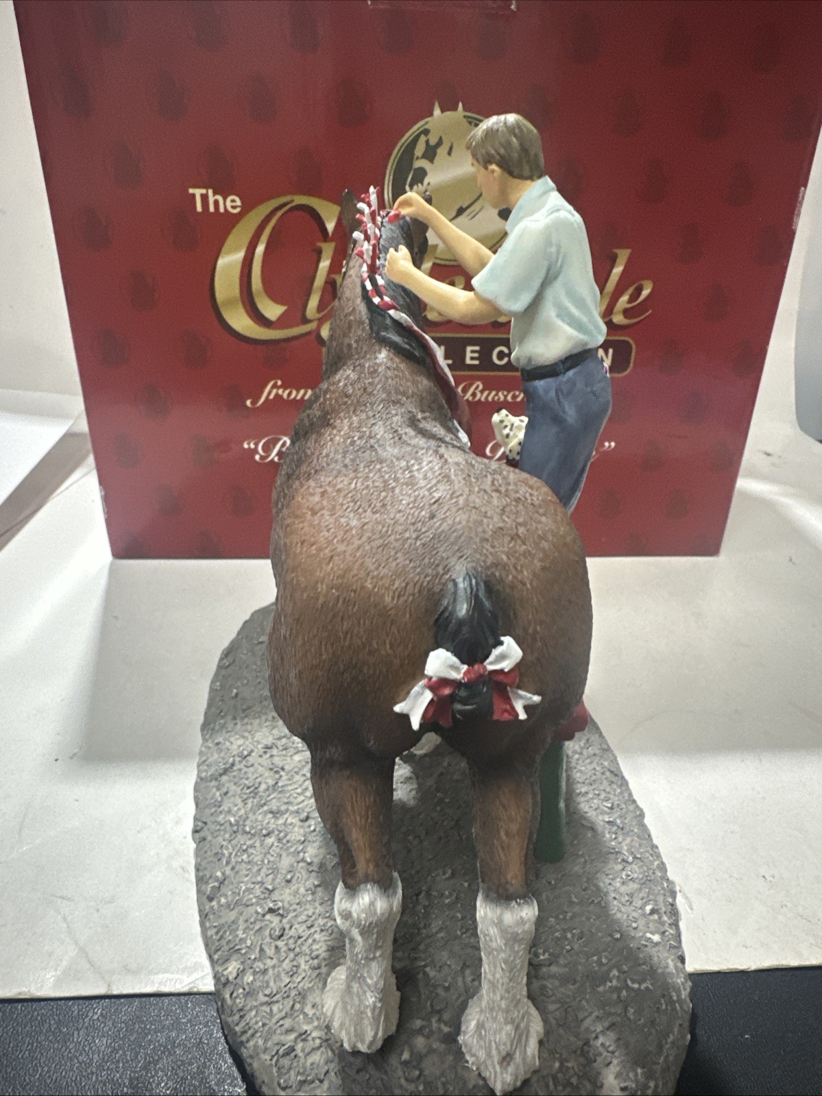 The Clydesdale Collection Anheuser-Busch, Inc. “Braiding For Parade” Figurine