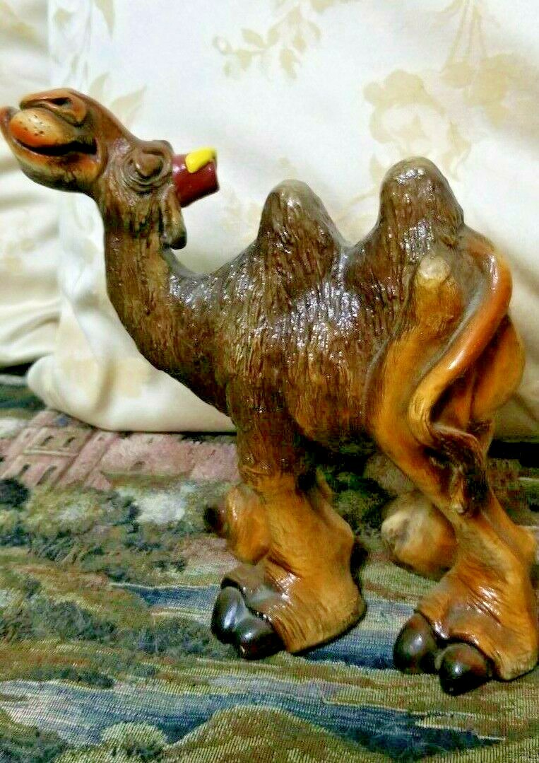 Resin Camel. Figurine. 8” tall, 8.5” wide. New