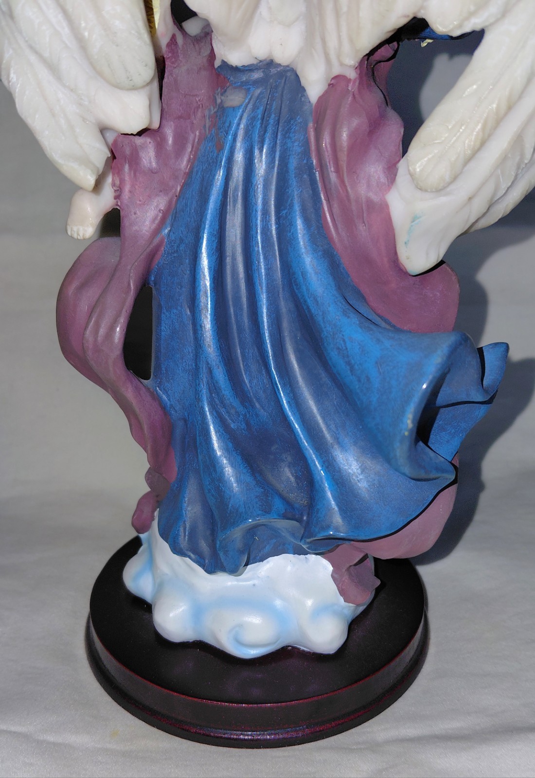 Vintage Angel Figurine with Pan Flute and Cherub Angel