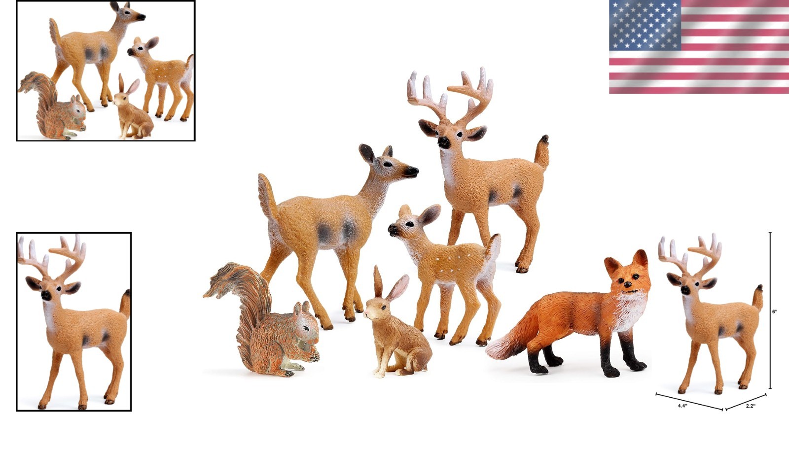 Authentic Woodland Creatures Figurines – Safe for Kids, Eco-Friendly Material