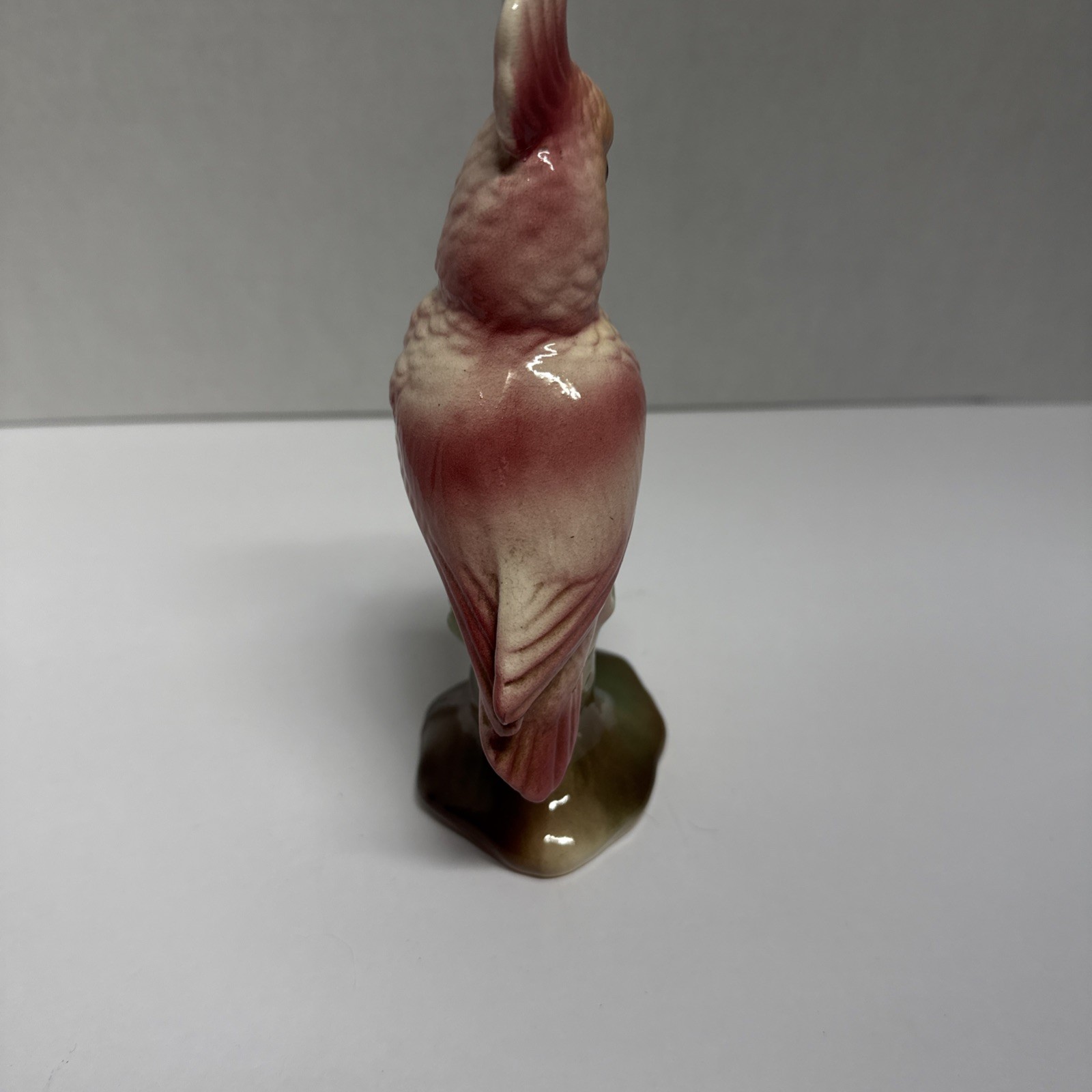 Vintage Royal Copley Pink Cockatoo Figurine 1950s AS-IS Chipped Crest