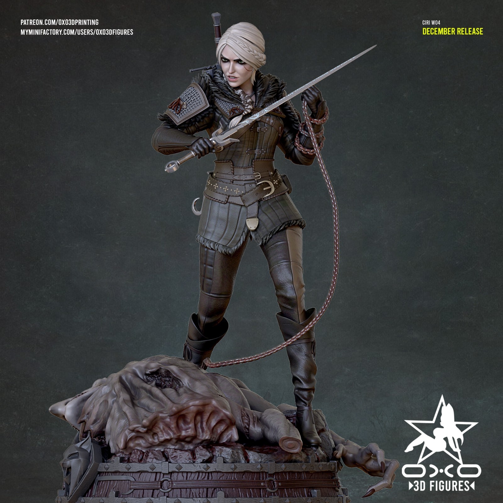 Ciri | Witcher 4 | UNPAINTED | 1/8 Scale Resin Kit |