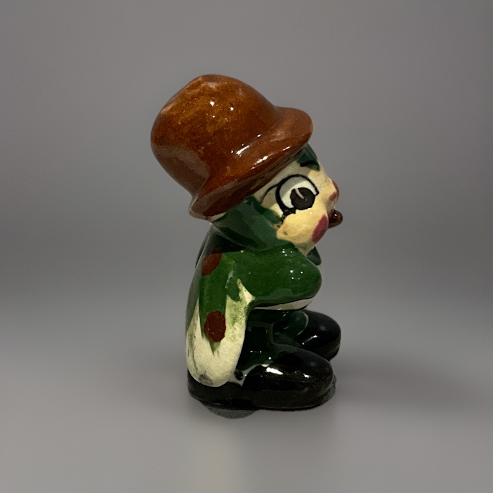 Anthropomorphic Ladybug Bug Hat Smoking a Cigar 2.25” Figurine Occupied Japan