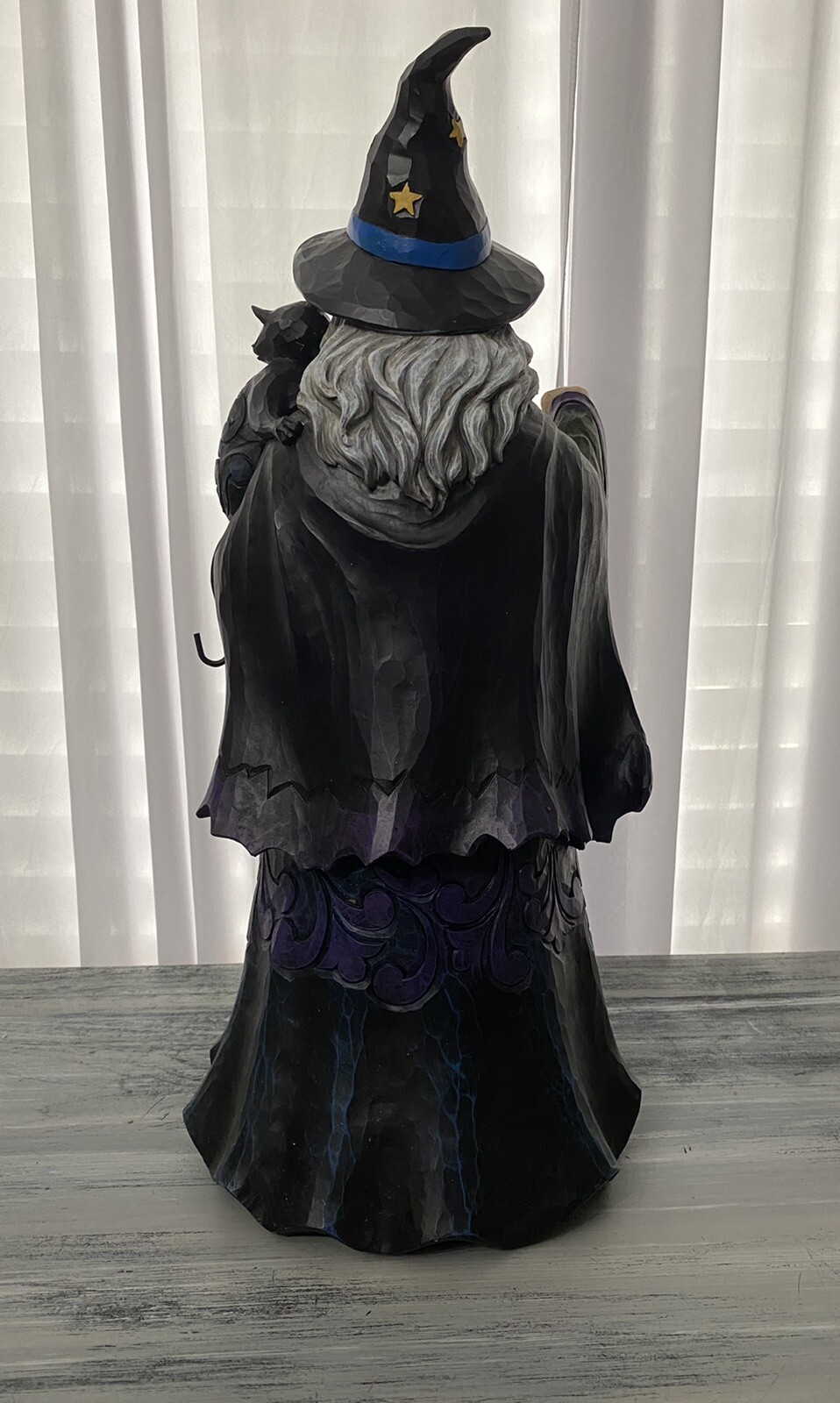 Jim Shore Lighted Halloween Witch with Cat 20in Enesco Discontinued 2018 6003366