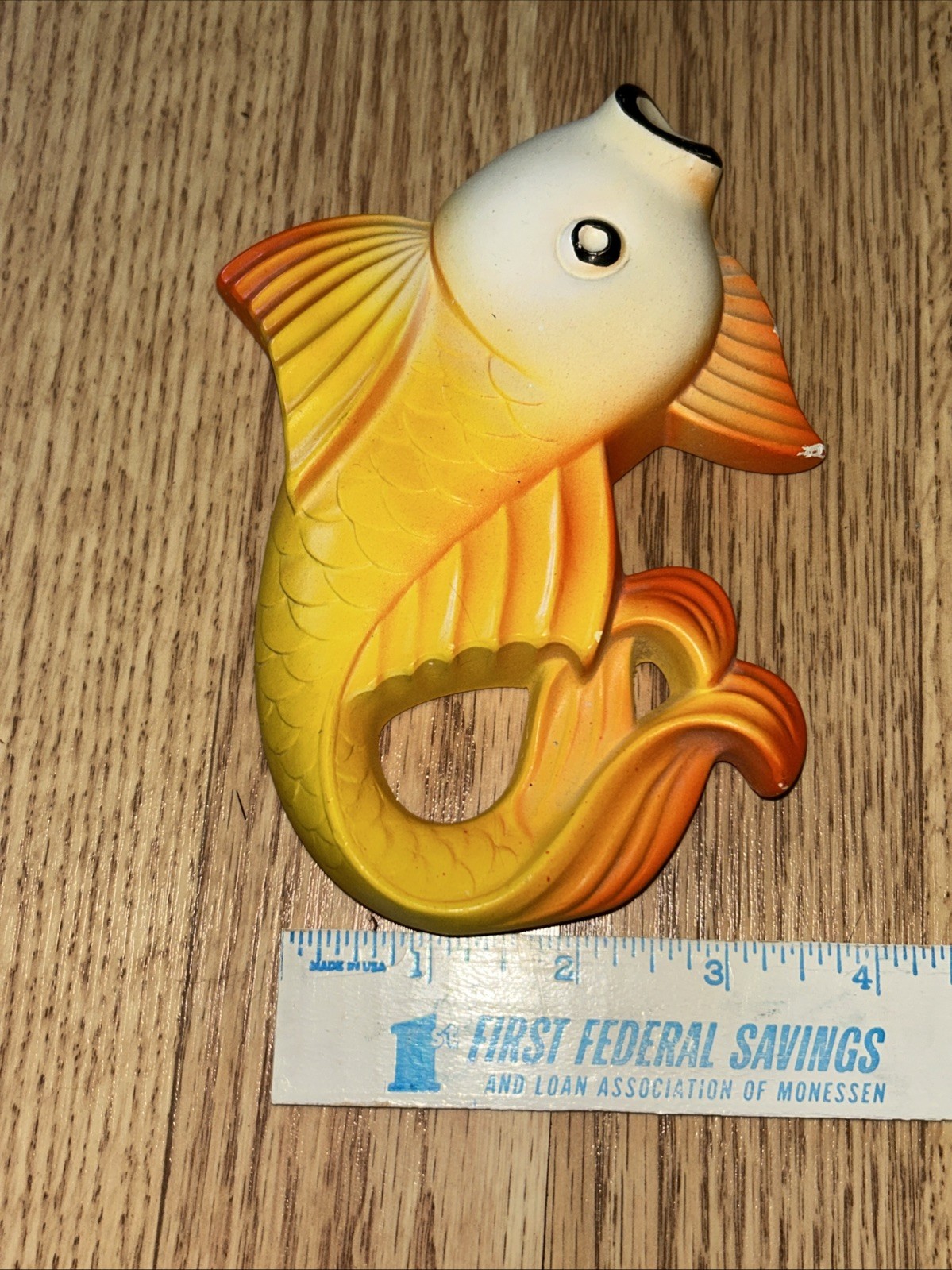 Miller Studios Chalkware Fish Wall Decor Set 1970s MCM Bathroom Rare