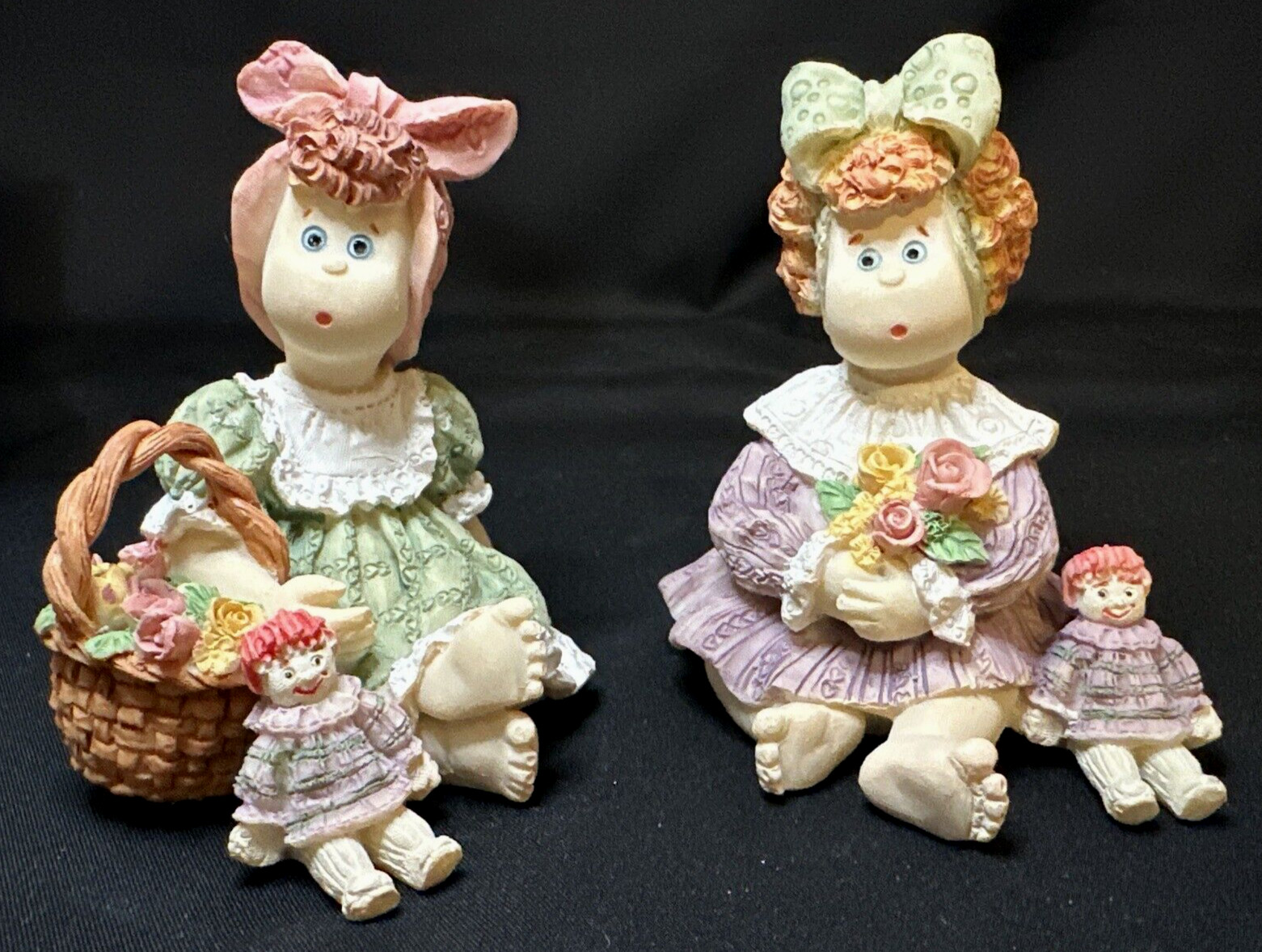 Radggedee Figurines Loleito Dolls PAIR Limited Edition Collectible Resin Boxed