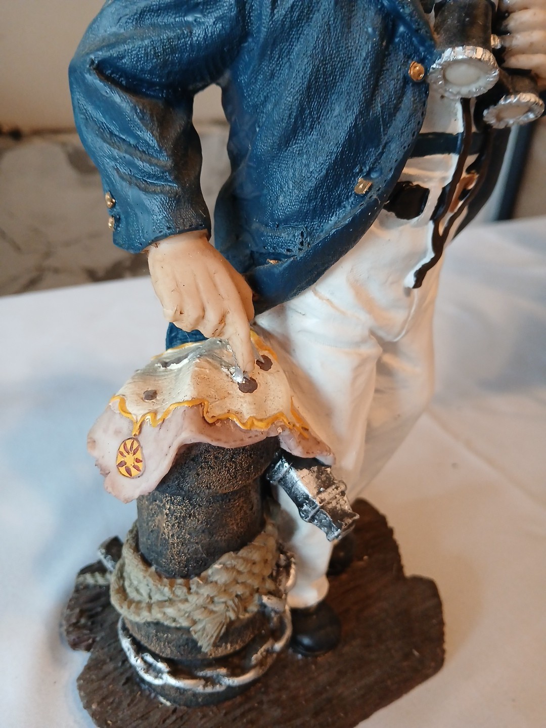 Nautical Sea Captain Statue Approximatly 5″x5.5″x12.75″