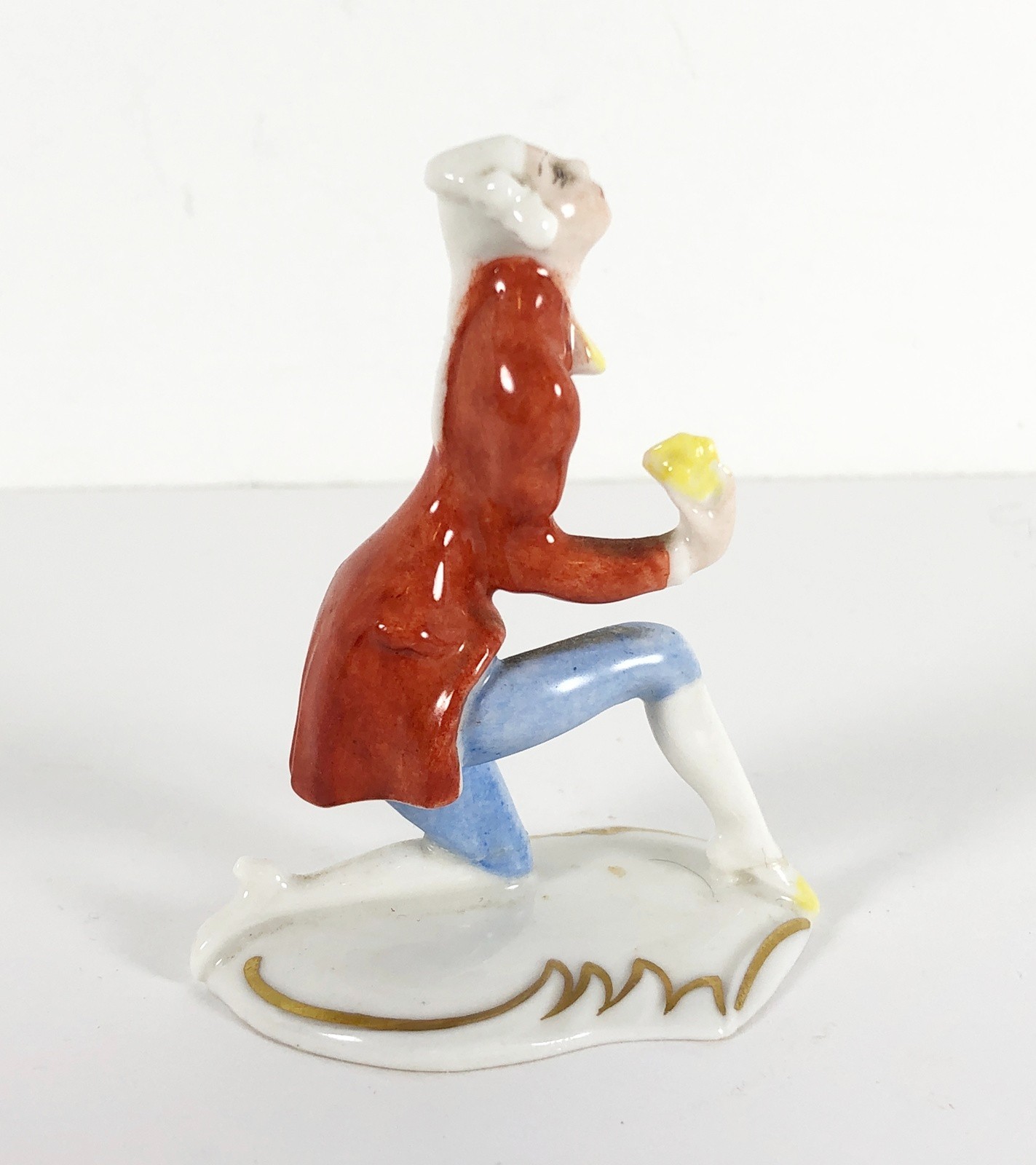 Hutschenreuther Kunstabteilung LHS Kneeling Man Proposing Porcelain Figurine