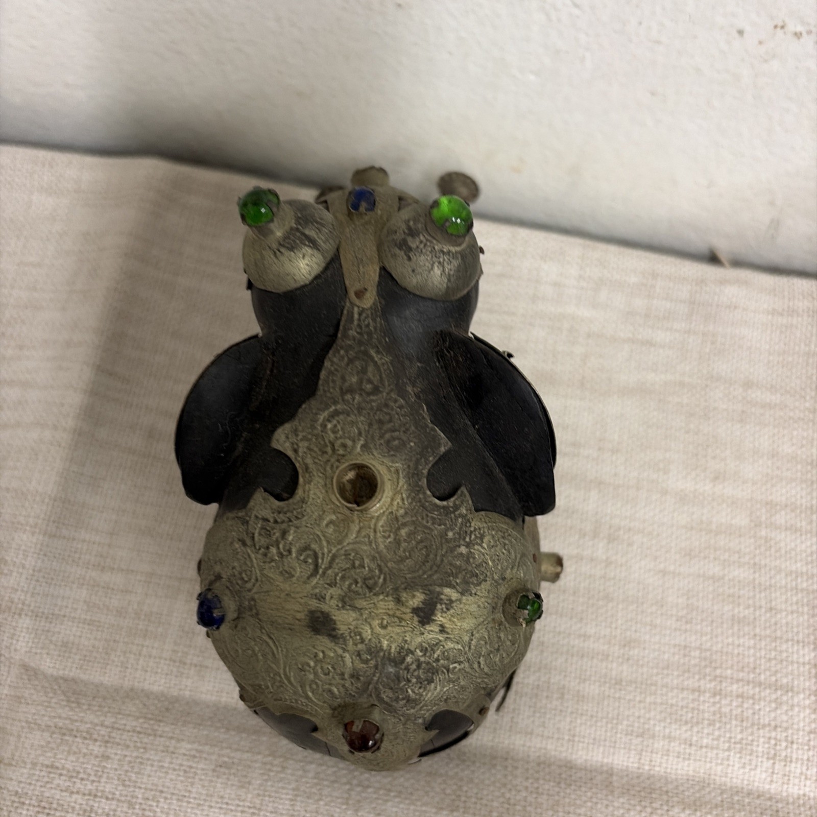 Sri Lankan Elephant Silver Adorned Wooden